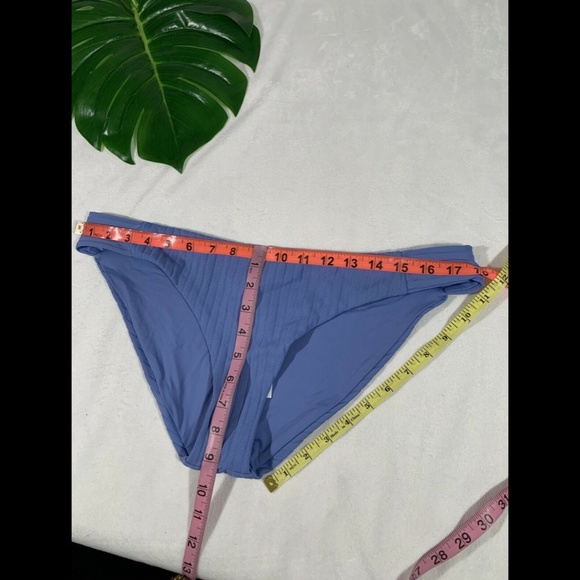 NWT $58 Becca Loreto Ribbed‎ Bikini Bottoms in Mist Blue [SZ XL ] - Picture 12 of 12